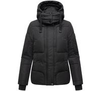 Winter Steppjacke mit abnehmbarer Kapuze "Zauberlicht 14" Black L