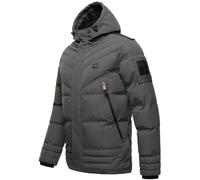 Steppjacke STONE HARBOUR "Romaan", Herren, Gr. XL (54), grau (anthrazit), Obermaterial: 100% Polyester. Futter: 100% Polyester. Wattierung: 100% Polyester. Ärmelfutter: 100% Polyester. Kunstpelz: 100%