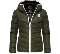 Winter Steppjacke mit Kapuze "Elva" Olive XXL