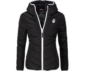 Winter Steppjacke mit Kapuze "Elva" Schwarz XXL