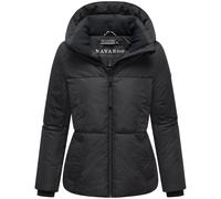 Winterjacke NAVAHOO "Flüsterfee 14", Damen, Gr. L (40), schwarz, Obermaterial: 100% Polyester. Innenfutter: 100% Polyester. Wattierung: 100% Polyester. Ärmelfutter: 100% Polyester, gerade hüftlang, ho