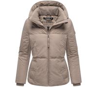 Winterjacke NAVAHOO "Flüsterfee 14", Damen, Gr. XXL (44), grau (taupe), Obermaterial: 100% Polyester, Innenfutter: 100% Polyester, Wattierung: 100% Polyester, Ärmelfutter: 100% Polyester, gerade hüftl