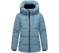 Winterjacke MARIKOO "Kuscheltatze", Damen, Gr. S, blau (powder blau), Obermaterial: 100% Polyester; Futter: 100% Polyester; Wattierung: 100% Polyester; Ärmelfutter: 100% Polyester, Jacken, mit wärmend