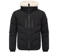 Winter Steppjacke mit kuscheligem Kragen "Ansello XX" Black L