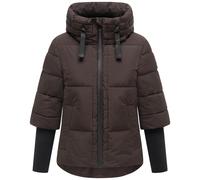Steppjacke NAVAHOO "Lotusherz XIV", Damen, Gr. L (40), braun (choco), Obermaterial: 100% Polyester. Innenfutter: 100% Polyester. Wattierung: 100% Polyester. Ärmelfutter: 100% Polyester, figurumspielen