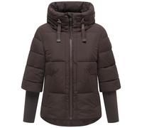 Steppjacke NAVAHOO "Lotusherz XIV", Damen, Gr. XL (42), braun (choco uni), Obermaterial: 100% Polyester. Innenfutter: 100% Polyester. Wattierung: 100% Polyester. Ärmelfutter: 100% Polyester, figurumsp