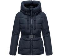 Winter Steppjacke mit Taillengürtel "Himee16" Navy S
