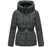 Winter Steppjacke mit Taillengürtel "Himee16" Stone Green M
