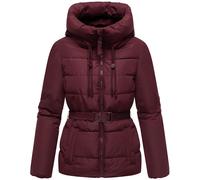 Winter Steppjacke mit Taillengürtel "Himee16" Wine S