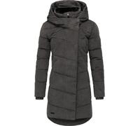Wintermantel RAGWEAR "Pavla Cordy YOUMODO", Damen, Gr. S (36), grau, Obermaterial: 100% Baumwolle, Innenfutter: 100% Polyester, Wattierung: 100% Polyester, gerade ca. Mitte Oberschenkel, hoch geschlos
