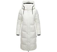 Winter Steppmantel mit abnehmbarer Kapuze "Chumanii XVI" Off White L