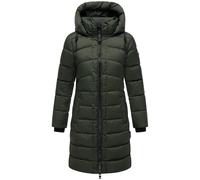 Winterjacke MARIKOO "Kaltnäschen", Damen, Gr. 3XL, grün (schwarz olive), Obermaterial: 100% Polyester; Futter: 100% Polyester; Wattierung: 100% Polyester; Ärmelfutter: 100% Polyester, Jacken, mit abne
