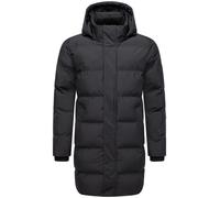 Winter Steppmantel mit abnehmbarer Kapuze "Thadeek XX" Black L