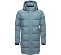 Winter Steppmantel mit abnehmbarer Kapuze "Thadeek XX" Stormy Blue M