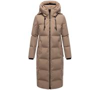 Winterjacke MARIKOO "Tikoraa", Damen, Gr. XL, taupe grau, Obermaterial: 100% Polyester; Futter: 100% Polyester; Wattierung: 100% Polyester; Ärmelfutter: 100% Polyester, Jacken, mit extra langem Schnit