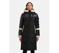 Winter Steppmantel mit Plüsch-Elementen "Desna2" Black S