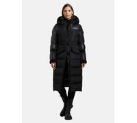Winter Steppmantel mit Plüschelementen "Julita2" Black L
