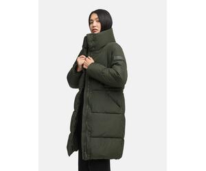 Winter Steppmantel "Wolkenkuss 14" Dark Olive L