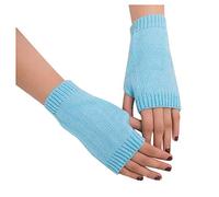 Winter-Strickhandschuh Winter Fingerlose Handschuhe Strickhandschuhe Schwarz Lange Unisex für Fäustlinge Ärmel für Frauen Einheitsgröße