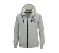 Winter Sweatshirt Crew Pro Line mit Kapuze und Full Zip Grau-Melange Grau L