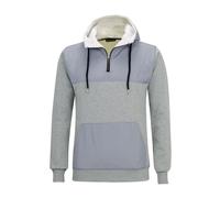 Winter Sweatshirt Crew Pro Line mit Kapuze und Zip Grau-Melange Grau L