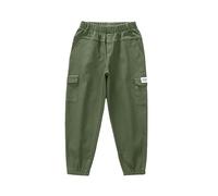 Winter Thermo Cargohose für Jungen,Warm Lässige Jogginghose mit Fleece-gefüttert, Bequeme Hose mit geradem Bein,Lockere Aktive Jogger Hose,Outdoorhose Freizeithose Sporthose 4-16 Jahre