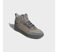 Winterboots ADIDAS SPORTSWEAR "HOOPS 4.0 MID", Damen, Gr. 45, grau (grau four, wonder cargo, cardboard), Leder, Synthetik, Schuhe Winterboots, Winterschuhe, Winterstiefel, Snowboots (26129964-45) grau