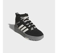 Winterboots ADIDAS SPORTSWEAR "HOOPS 4.0 MID J", Mädchen, Gr. 40, schwarz-weiß (core schwarz, grau three, sanftes weiß), Synthetik, Schuhe Winterboots, für Kinder & Jugendliche (74086965-40) core schw