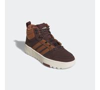 Winterboots ADIDAS SPORTSWEAR "KINDER HOOPS 4.0 MITTELHOHER", Mädchen, Gr. 38,5, shadow braun, supplier colour, sanftes weiß, Leder, Synthetik, Schuhe Winterboots, für Kinder & Jugendliche (10413121-3