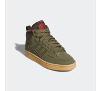 Winterboots ADIDAS SPORTSWEAR "RAPID COURT MID WINTERIZED", Mädchen, Gr. 38, grün (olive strata, shadow braun, gum 3), Synthetik, Schuhe Winterboots, Sneaker, Schnürboots, Winterschuhe, für Kinder & J