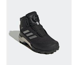 Winterboots ADIDAS TERREX "TERREX WINTER MID BOA RAIN.RDY", Kinder, Gr. 31, schwarz (core schwarz, silber metallic, core schwarz), Synthetik, Textil, Schuhe Winterboots, wasserdicht (65515402-31) core
