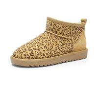 Ara Winterboots ALASKA Short Damen Gr. 43 leo short Veloursleder Lammfell mit Anziehlasche