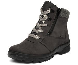 Winterboots ARA "SAAS FEE", Damen, Gr. 4,5 (37,5), grau (grau, schwarz), Schuhe Winterboots, Winterstiefelette, mit praktischem Außenreißverschuss, G-Weite (79734320-4,5) grau, schwarz