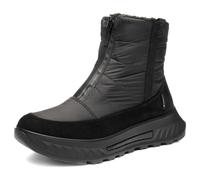 Winterboots ARA "ST.MORITZ", Damen, Gr. 6,5, schwarz, Textil, Veloursleder, gesteppt, unifarben, Schuhe Winterboots, Snowboots, Winterstiefel mit Frontzipper, Komfortweite H (=sehr weit) (18705138-6,5