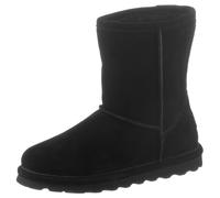 Winterboots BEARPAW "ELLE YOUTH", Mädchen, Gr. 33, schwarz, Nubukleder, Schuhe, Winterstiefel, Schlupfstiefel zum Schlupfen (99119716-33) schwarz