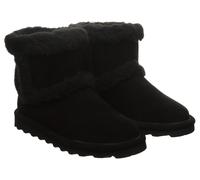 Winterboots BEARPAW "Kate", Damen, Gr. 39, schwarz, Veloursleder, Basic, Schuhe Winterboots, Schlupfstiefel, Snowboots mit Lammfellfutter (83499514-39) schwarz