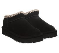 Winterboots BEARPAW "Lyanna Platform", Damen, Gr. 40, schwarz, Veloursleder, Schuhe Winterboots, Plateauboots, Schlupfstiefel mit Plateausohle (14225233-40) schwarz