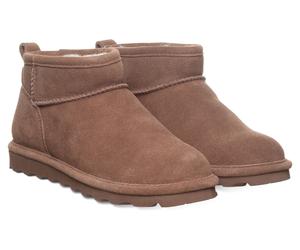 Winterboots BEARPAW "SHORTY", Damen, Gr. 39, braun, Veloursleder, Schuhe Winterboots, Winterstiefel, Schlupfstiefel mit herausnehmbarer Innensohle (82715812-39) braun