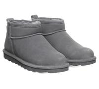 Winterboots BEARPAW "SHORTY", Damen, Gr. 41, grau, Veloursleder, unifarben, Schuhe, Winterstiefel, Schlupfstiefel mit herausnehmbarer Innensohle (46912418-41) grau