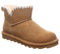 Winterboots BEARPAW "Yvonne", Damen, Gr. 41, hellbraun, Veloursleder, Schuhe Winterboots, Schlupfstiefel, Snowboots mit Warmfutter (54641957-41) hellbraun