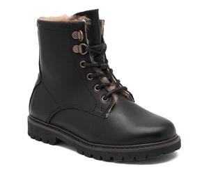 Winterboots BISGAARD "maia lamb", Mädchen, Gr. 31, schwarz, Leder, Schuhe Winterboots, Boots mit Lammfell, Größenschablone zum Download (53025507-31) schwarz