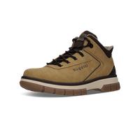 Winterboots BUGATTI, Herren, Gr. 41, beige (gelb), Lederimitat, Schuhe Winterboots, Outdoorboots, Schnürboots mit Profilsohle, TEX-Ausstattung (62359654-41) gelb