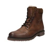 Winterboots BUGATTI, Herren, Gr. 42, cognac, Leder, used, Schuhe Winterboots, Schnürstiefel, Herrenboots mit Warmfutter (58816311-42) cognac