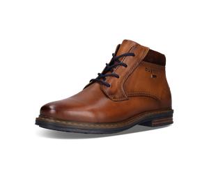 Winterboots BUGATTI, Herren, Gr. 44, braun (cognac, used), Nubukleder, Basic, Schuhe Winterboots, Schnürboots, Schnürstiefelette mit TEX-Membrane (21968702-44) cognac, used