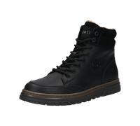 Winterboots BUGATTI, Herren, Gr. 44, schwarz, Leder, Schuhe Winterboots, Schnürboots, Stiefelette, Freizeitstiefel mit Warmfutter (39131901-44) schwarz