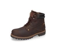 Winterboots CAMEL ACTIVE, Herren, Gr. 43, wärmend, braun (dunkelbraun), Leder, Basic, Schuhe Winterboots, Schnürstiefel mit Profilsohle und Warmfutter (33693817-43) dunkelbraun