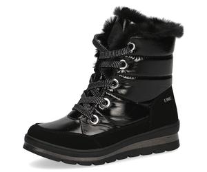 Winterboots CAPRICE, Damen, Gr. 37,5, schwarz, Lederimitat, Textil, Schuhe Winterboots, mit wasserabweisender TEX-Membran (82971243-37,5) schwarz