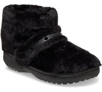 Winterboots CROCS "Unfurgettable Boot", Damen, Gr. 39, schwarz, Croslite™, Textil, Schuhe Winterboots, Schlupfboots, Hausschuh mit Klettriemchen, Warmfutter (49367302-39) schwarz