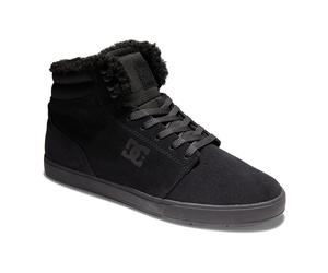 Winterboots DC SHOES "CRISIS 2 HI WNT", Herren, Gr. 43, schwarz (schwarz, schwarz), Leder, Schuhe Winterboots, Winterschuhe, Winterstiefel, Snowboots (62466800-43) schwarz, schwarz