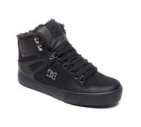 Winterboots DC SHOES "Pure High WNT", Herren, Gr. 10 (43), schwarz, Mischung aus Nubukleder und ballistischem Nylon Metall-Logo TPU Ösen Runde Schnürsenkel Shearling-Futter Mit Schaumstoff gepolsterte